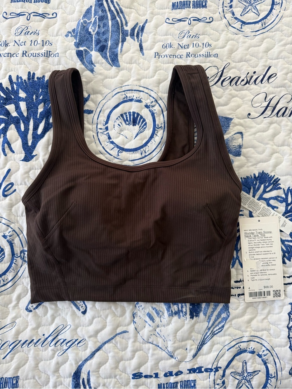 LULULEMON Wunder Train Scoop Neck Tank Ribbed